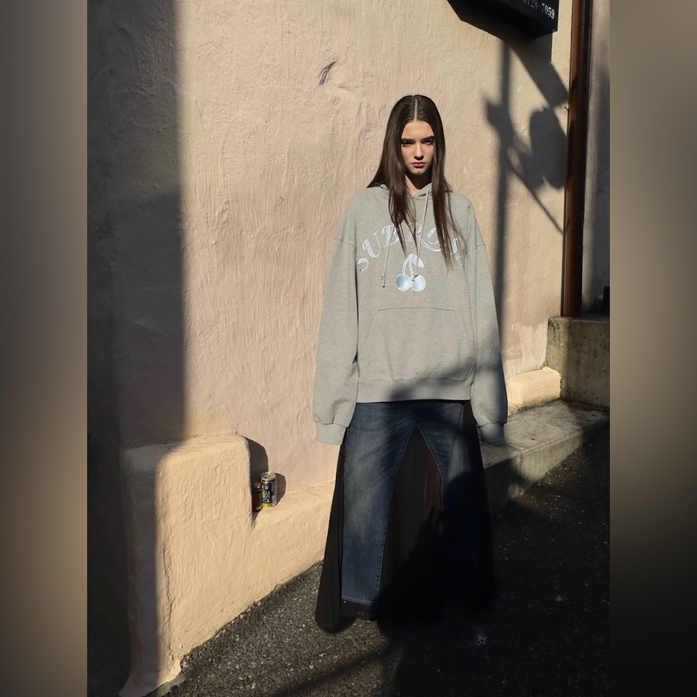 SUBROSA grey hoodie y2k style